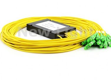1 × 16 Fiber Optic PLC Splitter, ไฟเบอร์ออปติกแบบ Single Mode พร้อมขั้วต่อ SC / UPC