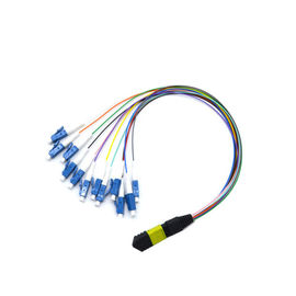 12 ตัวเชื่อมต่อไฟเบอร์ MPO MTP Cable Om2 Fiber Cable เชื่อมต่อ Mpo Fiber Cassette