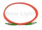 Simplex Multimode Fiber Optic Cable, สีแดง FC FC สายแพทช์ 3m สำหรับมัลติมีเดีย