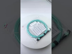 OM3 SM MPO Breakout Cable PVC / LSZH Jacket สําหรับแพทช์พานล์ MTP