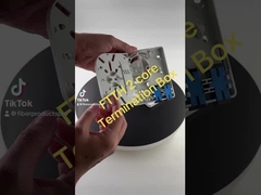 กล่องปลาย FTTH พลาสติกภายใน 2 กล่องปลายสายไฟฟ้าไฟเบอร์ผนัง