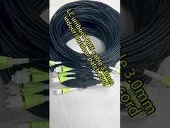 0.9mm 12 สี สายไฟเบอร์ออปติก Pigtail SC E2000 FC ST Connector