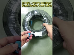 สายพับไฟเบอร์ออปติก FTTH / สายพับไฟเบอร์ SC