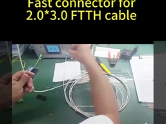 ตัวเชื่อมต่อแบบประกอบเร็ว SC UPC สีน้ำเงิน หุ้มสายไฟ สำหรับตู้กระจายสินค้า