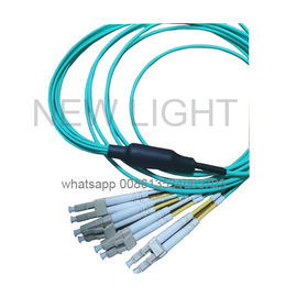 LC Uniboot Branch เคเบิล MPO MTP / OM3 OM4 40G 100G Mpo Patch Cable