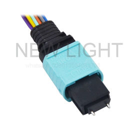 MTP ตัวเมียเป็น LC MPO MTP Cable 8 - STRAND OM3 50µM PLENUM 18 &amp;#39;&amp;#39; 2mm Breakout