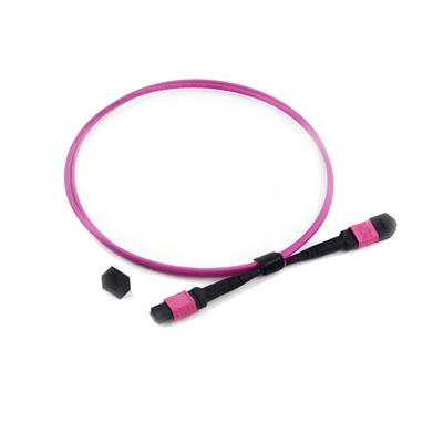 ซื้อ 12 Fiber MPO MTP Patch Cord การสูญเสียการแทรกต่ำ OM3 PVC 3.0mm OM4 50 / 125 online manufacture