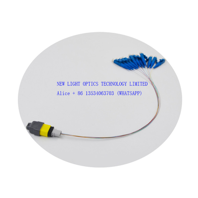 ซื้อ 5 ม. ตัวเมียถึง lc lc สายแพทช์ไฟเบอร์มัลติโหมด OFNR Cable Jacket จัมเปอร์ MPO online manufacture