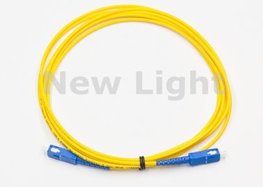 ซื้อ การสูญเสียผลตอบแทนสูงสายไฟเบอร์ออฟติคัลสายแพทช์ / SC TO SC Single Mode Fiber Patch Cable online manufacture