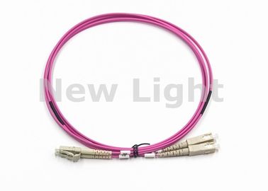 ซื้อ LC UPC ถึง SC สายไฟเบอร์ออฟติคัล UPC Duplex 2.0mm PVC OM4 Multimode 50/125 online manufacture