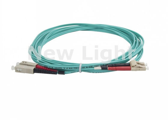 ซื้อ LC to SC Duplex Fiber Optic Patch Cord 50/125 มัลติโมดที่มีความทนทานที่ดี online manufacture