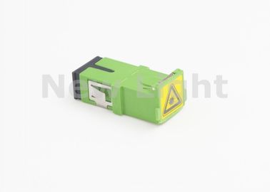 ซื้อ ไฟเบอร์ออปติกอะแดปเตอร์ไฟเบอร์ออฟติคัลสีเขียว FTTH SC พร้อมฝาครอบบานพับ ROSH Approved online manufacture