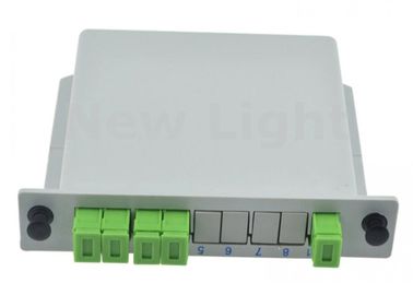 ซื้อ สีเทา SC APC 1x4 PLC กล่องแยกสายไฟประเภท planar Waveguide สำหรับระบบ FTTH online manufacture