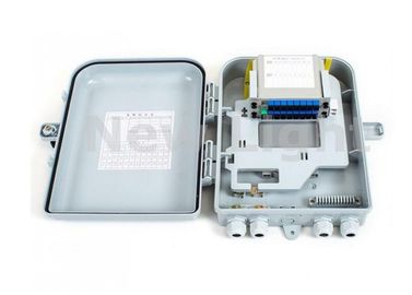 ซื้อ PC Alloy Material 16 Port FTTH กล่องเชื่อมต่อ / Optical Splitter Box สำหรับ Lan / CATV online manufacture