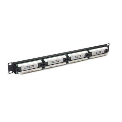 ซื้อ 24 Port Rack โมบเทเบิล RJ45 Ethernet Patch Panel เหมาะสมกับสายเคเบิล Cat5e ถึง Cat7 online manufacture
