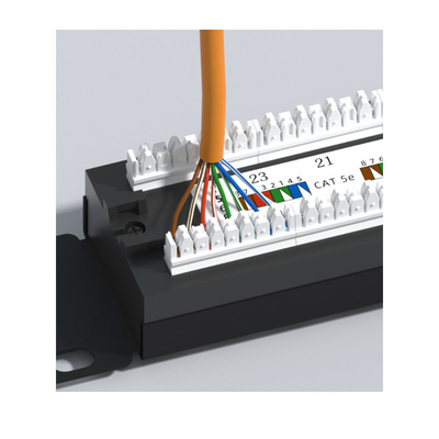 ซื้อ แผนที่ติดต่ออีเทอร์เน็ต RJ45 โลหะที่มีการจัดการสายเคเบิล 1U ความสูงที่ป้องกันความเหมาะสมสําหรับ online manufacture