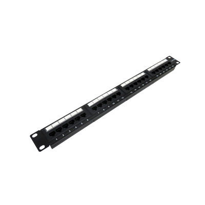 ซื้อ 24 Port 1U Height RJ45 Patch Panel พร้อมการรับรอง RoHS/UL/CE สําหรับเครือข่าย Ethernet online manufacture
