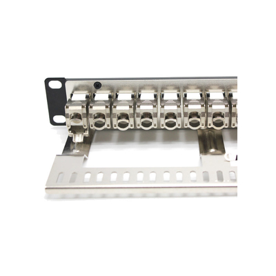 ซื้อ RoHS Certified Black Metal RJ45 Ethernet Patch Panel สําหรับการติดตั้งในราค online manufacture