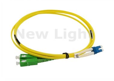 ซื้อ สูญเสียการแทรกซึมต่ำ SC LC สายไฟเบอร์ออปติก, สายแพทช์ไฟเบอร์ 3 เมตรสำหรับ CATV online manufacture