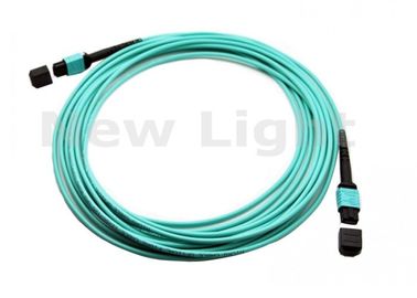 ซื้อ MPO - MPO 12 สายเคเบิลไฟเบอร์ออปติกหลัก OM3, สายเคเบิลไฟเบอร์ออปติก 3 ม online manufacture