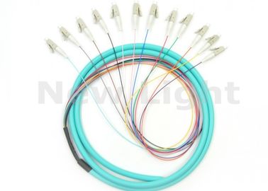 ซื้อ สายไฟเบอร์กลาสกรีน LC OM3, สายไฟเบอร์ออปติกยาวหลายแกนความยาว 1.5 มม online manufacture