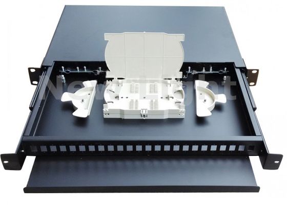 ซื้อ ตู้ Rack 19 นิ้ว 24 พอร์ต แบบดึงออกได้ สำหรับไฟเบอร์ออปติก online manufacture