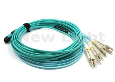 ซื้อ 3 เมตรสาย MPO MTP สายเคเบิลไฟเบอร์ออปติกอเนกประสงค์ OM3 8 สำหรับสายไฟเบอร์ออปติกสำหรับโมดูล QSFP / SR online manufacture
