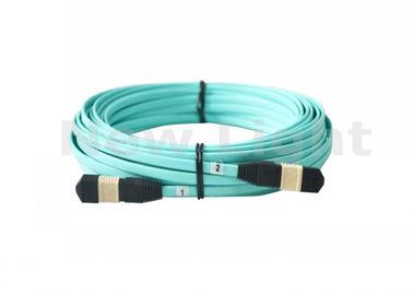 ซื้อ 15 เมตรสาย MPO MTP สายเคเบิลไฟเบอร์ออปติกอเนกประสงค์ OM3 12 สำหรับสายไฟเบอร์ออปติกสำหรับโมดูล QSFP / SR online manufacture