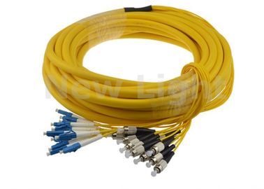 ซื้อ สายเคเบิลไฟเบอร์ออปติกในอาคาร 12 สายแบบภายในอาคาร / LC FC Patch Cord มีความคงทนที่ดี online manufacture