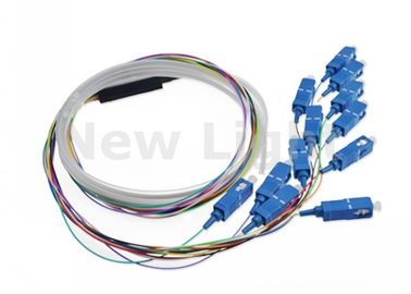 ซื้อ สายไฟเบอร์ออปติกจัมเปอร์ SC UPC 12 แกนสายไฟเบอร์กลาส 0.9 มม. สำหรับเครือข่ายการรับส่งข้อมูล online manufacture