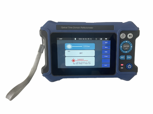 ซื้อ OTDR 1310/1550nm มือถือ 3302k 16 ใน 1 หน้าจอสัมผัส VFL OPM 26/24dB 100KM online manufacture