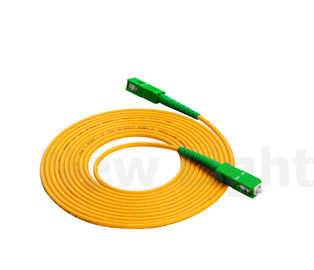 ซื้อ สายแพทช์ไฟเบอร์ออปติก SC / APC simplex ตัวเชื่อมต่อโหมดสีเขียวขนาดเส้นผ่าศูนย์กลาง 3.0 เส้นเดียว online manufacture