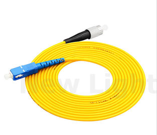 ซื้อ สายแพทช์ไฟเบอร์ออปติก FC-SC โหมดเดี่ยวสายเคเบิลไฟเบอร์ Simplex Pvc 3.0 มม online manufacture
