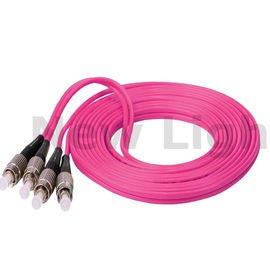 ซื้อ หลายโหมด FC สายแพทช์ไฟเบอร์ดูเพล็กซ์ OM4 สายเคเบิลกระโดดการสูญเสียการแทรกต่ำ online manufacture