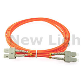ซื้อ 3 เมตร SC - SC สายแพทช์ไฟเบอร์แบบหลายโหมดสายดูเพล็กซ์ OM2 / OM3 / OM4 50/125 2.0 online manufacture