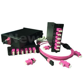 ซื้อ มัลติโหมด OM3 1 เมตร MPO เทปคาสเซ็ตโมดูลกรอบการกระจายใยแก้วนำแสง 1U online manufacture