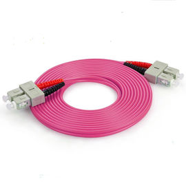 ซื้อ Multi Mode Duplex สายไฟเบอร์ออปติคอลสายแพทช์ OM4 3.0 SC TO SC สายเคเบิลไฟเบอร์แพทช์ online manufacture