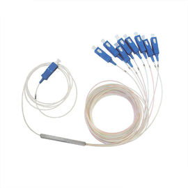 ซื้อ 1 X 8 สายเคเบิลไฟเบอร์ออปติก SC PC, FBT Optical Cable Coupler FTTH / CATV online manufacture