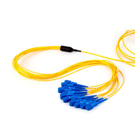 ซื้อ SC UPC Single Mode Fan Out สายแพทช์ใยแก้วนำแสง 12 ไฟเบอร์ความยาวที่กำหนดเอง online manufacture