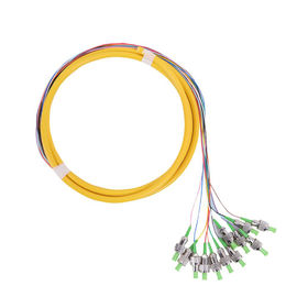 ซื้อ เส้นผ่านศูนย์กลางของหลอดไฟเบอร์ออปติกที่มีเส้นผ่าศูนย์กลางสีเหลือง ST APC 0.3 การสูญเสียการแทรกตัว DB online manufacture