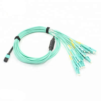 ซื้อ 8 Core MTP Fanout Cable ความยาว 10 M Single / Multi Mode MPO Fiber Cable สําหรับการสื่อสารข้อมูล online manufacture
