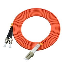 ซื้อ สายแพทช์ไฟเบอร์ความยาวคลื่น 850 ความยาว 3 Ft LC ถึง ST Duplex 50 / 125um OM2 online manufacture