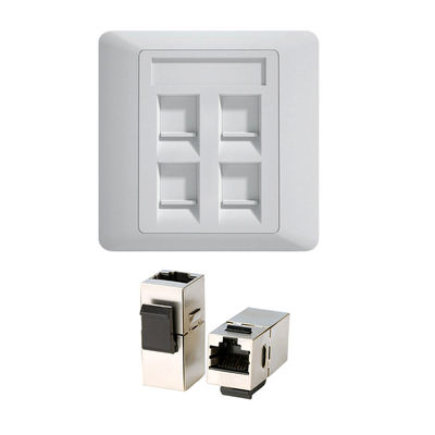ซื้อ CAT7 Keystone Socket 10Gbps พร้อม UL 94V-0 Fire Rating และโปรไฟล์ Slim สําหรับศูนย์ข้อมูล online manufacture