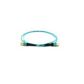 ซื้อ OM3 Multi Mode MPO MTP สายเคเบิลชนิด B 8 สีน้ำเงินหลักที่มีการหุ้มด้วยไม้อัด 125 ไมครอน online manufacture