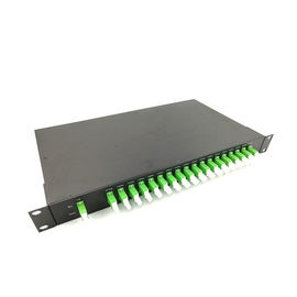 ซื้อ 1U E2000 APC FTTH กล่องกระจายสายเคเบิลแผ่นรีดเย็น 19 นิ้วพร้อมอะแดปเตอร์ online manufacture