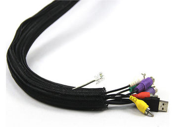 ซื้อ เครื่องมือทนไฟสุทธิไฟเบอร์ออปติกปลอกสายเคเบิล PET / ไนล่อนสารหน่วงไฟสีดำ online manufacture