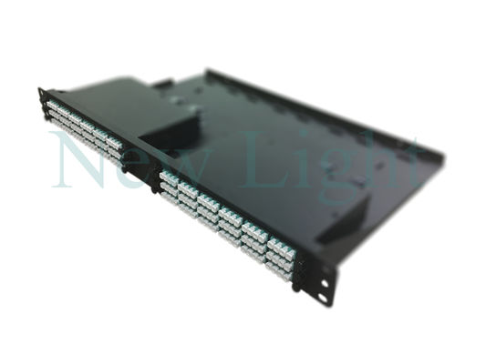ซื้อ 144 พอร์ต 1U 19 นิ้ว Fiber Optic Distribution Frame พร้อม MPO Cassette Module สำหรับการเดินสายความหนาแน่นสูง online manufacture