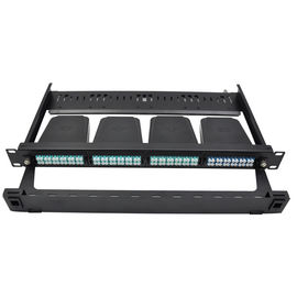 ซื้อ 1U rack mount FHD แผงแพทช์ใยแก้วนำแสงไฟเบอร์บรรจุได้ถึง 4x MTP-8 เทป online manufacture