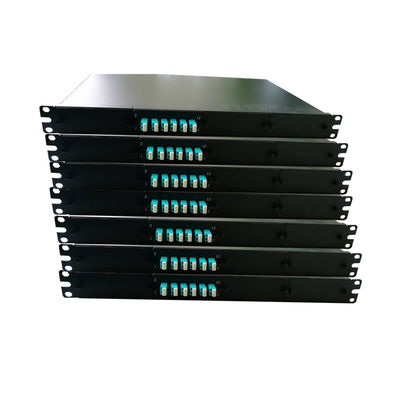 ซื้อ ขนาดความหนาแน่นสูง 19 นิ้ว Rack Mount Fiber Optic การจัดจําหน่ายกรอบด้วย MPO / MTP Connector online manufacture