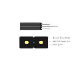 ซื้อ สายไฟเบอร์ออปติกน้ำหนักเบา G652D การทดสอบแรงดึงของ FTTH กำลังสูง online manufacture